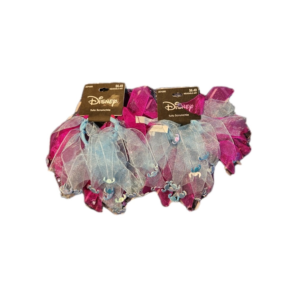 Disney The Little Mermaid Sebastian Tutu Scrunchie Set of 2 Purple Blue NWT
